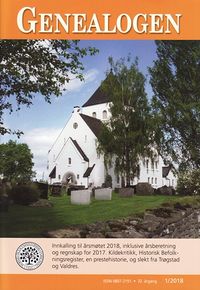 Genealogen nr. 1/2018.